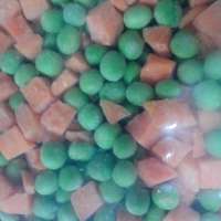 Frozen vegetables  green peas and carrot dice  exporter of qingdao huahong food